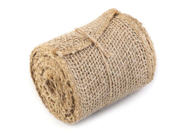 Natural Burlap Jute Ribbon - 10cm Wide Decorative Ribbon for Crafts, Floristry, and Weddings