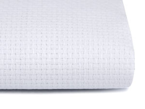 Premium White Cross Stitch Canvas Fabric - 140 cm Width