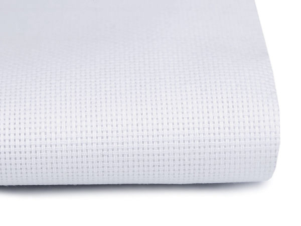Premium Panamka Cross Stitch & Embroidery Canvas - Stiff Textured Fabric, 140cm Width, White