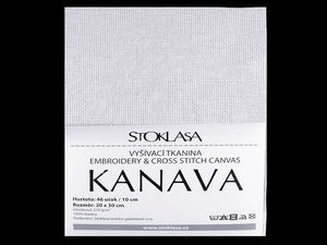 Kanava Premium Cross Stitch & Embroidery Canvas | 20x30 cm, 46 Eyelets/10 cm