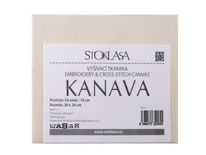 Premium Kanava Cross Stitch and Embroidery Canvas, 20x30 cm Fabric for Needlework