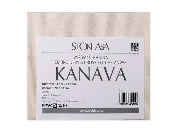 Premium Kanava Cross Stitch and Embroidery Canvas, 20x30 cm Fabric for Needlework