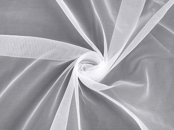 Premium Lightweight Chiffon Knit Fabric - Semi-Elastic Soft Drape Material for Bridal & Formal Wear