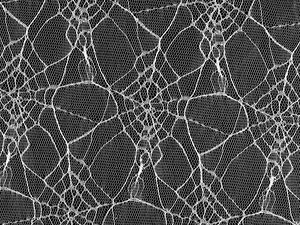 Premium Spider Web Tulle Netting Fabric - Spooky Cobweb Pattern Mesh by the Metre for Costumes, Skirts, and Halloween Decor