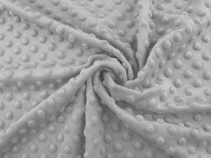 Premium Dimple Dot Minky Plush Fabric - Ultra-Soft Embossed 3D Dotted Material for Blankets, Robes, and Cushions