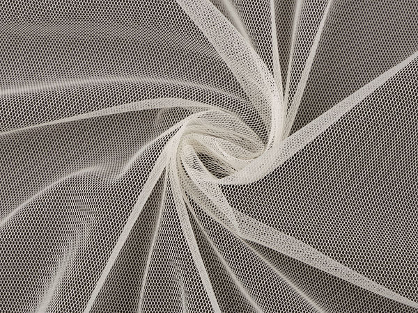 Premium Soft Tulle Fabric by the Metre - Fine Mesh with Width-Wise Elasticity for Veils, Skirts, and Decor