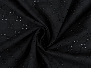 Premium Floral Embroidered Cotton Madeira Fabric - Light and Airy Eyelet Lace for Apparel & Home Decor