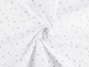 Premium Star Pattern Cotton Canvas Fabric - Multi-Use Sewing Material for Home Decor, Bedding, & Nursery Crafts