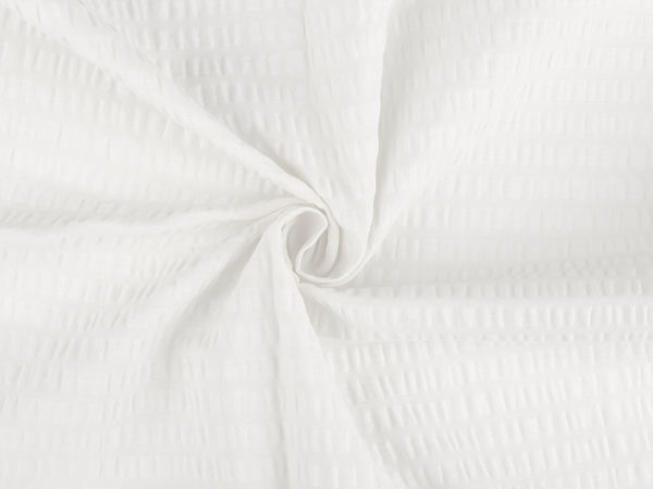Premium Cotton Crepe Fabric - Off White Crease-Resistant Material for Bedding and Nursery Crafts