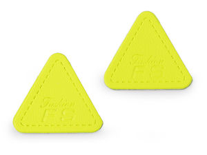 Premium Eco-Leather Clothing Labels (25mm) - Decorative Sew-On Patches with Pre-Cut Holes for Handmade Crafts, Apparel & Scrapbooking