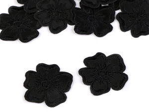 Premium Embroidered Flower Patch - Iron-on / Sew-on Decorative Applique for Clothing, Bags, and Home Decor