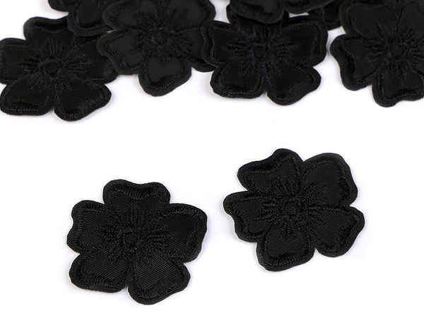 Premium Embroidered Flower Patch - Iron-on / Sew-on Decorative Applique for Clothing, Bags, and Home Decor