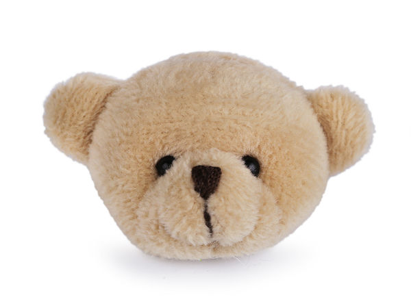 Teddy Bear Head Sew-On Applique Patch - Ø4.5 cm