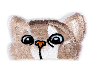 Premium Embroidered Cat Patch - Cute Iron-On and Sew-On Fabric Applique for Clothing, Backpacks, and Jackets