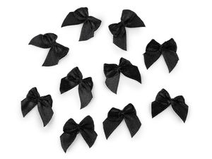 Premium Mini Satin Bows 25x25mm - Elegant Ribbon Appliqués for Sewing, Crafts, Lingerie, and Wedding Accessories