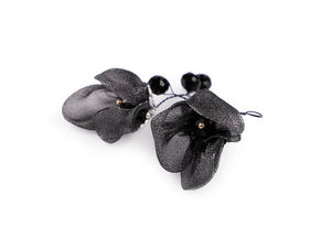 Premium Handmade Floral Wire Twig with Glass Beads & Rhinestones – Elegant Decorative Applique for Fashion, Hair Accessories, and DIY Crafts