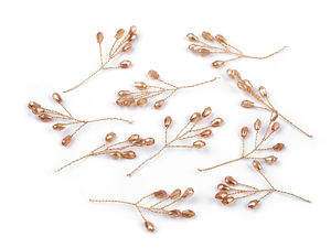 Handcrafted Rhinestone Crystal Bead Wire Twig Branch for Wedding Decor, Floral Arrangements, and DIY Hair Accessories