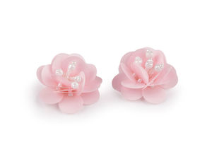 Premium Sequin Flower Applique with Beaded Pistils (3.8 cm) - DIY Sew-on or Glue-on Embellishment for Clothing and Accessories