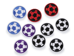 Embroidered Soccer Ball Iron-On Patch - Premium Sports Applique for Clothing, Bags, and Accessories