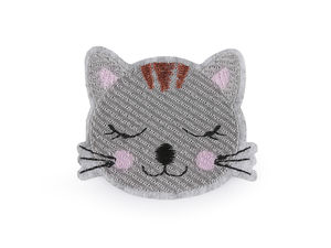 Embroidered Cat Patch - Premium Iron-On & Sew-On Applique for Clothing and Accessories