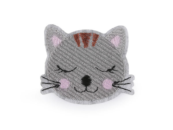Embroidered Cat Patch - Premium Iron-On & Sew-On Applique for Clothing and Accessories