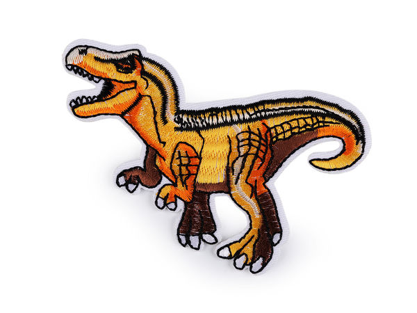 Premium Embroidered Dinosaur Iron-On & Sew-On Patches for Children's Clothing & Accessories