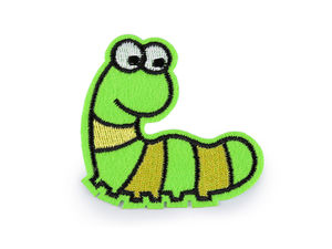 Premium Animal Motif Iron-On Patches for Clothing Repair and DIY Customization - Panda, Elephant, Caterpillar