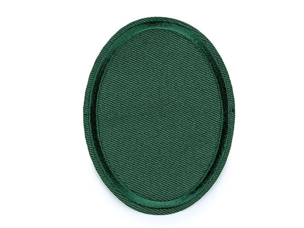 Premium Oval Embroidered Iron-On Repair Patches (6x8 cm) - Durable Knee & Elbow Textile Patches for Clothing Repair and Decoration
