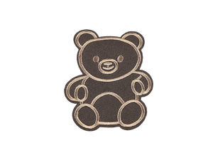 Premium Teddy Bear Iron-On and Sew-On Embroidered Patch for Clothing Repair and Decoration