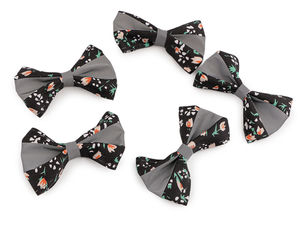 Premium Reflective Floral Bow Patch - Sew-On and Glue-On Applique for Clothing, Bags, and Pet Accessories