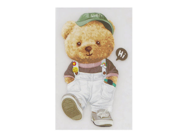 Premium Iron-On and Sew-On Animal Patches - Cute Bear & Giraffe Thermal Transfer Appliques for Textiles