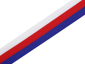 Premium Czech-Made Tricolour Taffeta Ribbon (20 mm) - Czech, Slovak & Russian Designs