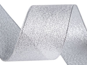Elegant Metallic Lurex Brocade Ribbon - 38mm Wide Decorative Ribbon for Crafts, Sewing, and Gift Wrapping