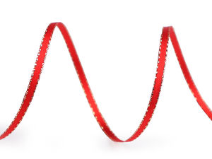 Premium Double-Faced Satin Ribbon with Metallic Lurex, 3mm Width - Elegant Christmas Crafting & Gift Wrapping Ribbon