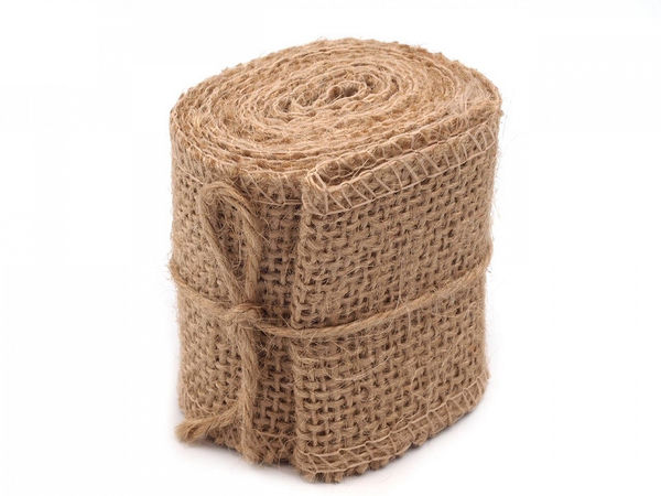 Premium Natural Jute Burlap Ribbon (60mm Width) – Eco-Friendly Decorative Craft Ribbon for Vintage Bows, Wreaths, and Gift Wrapping