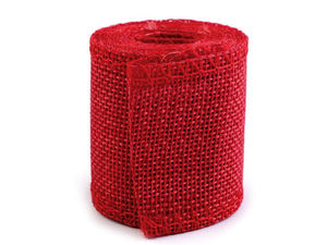 Premium 50mm Imitation Jute Ribbon with Sewn Edges for Crafts, Floral Arrangements, and Wedding Decor