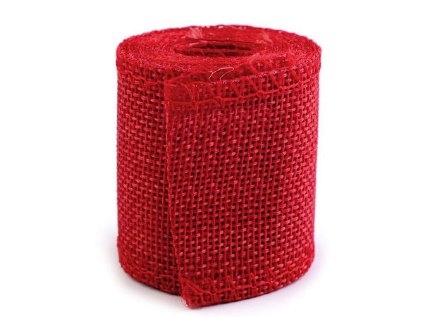 Premium 50mm Imitation Jute Ribbon with Sewn Edges for Crafts, Floral Arrangements, and Wedding Decor