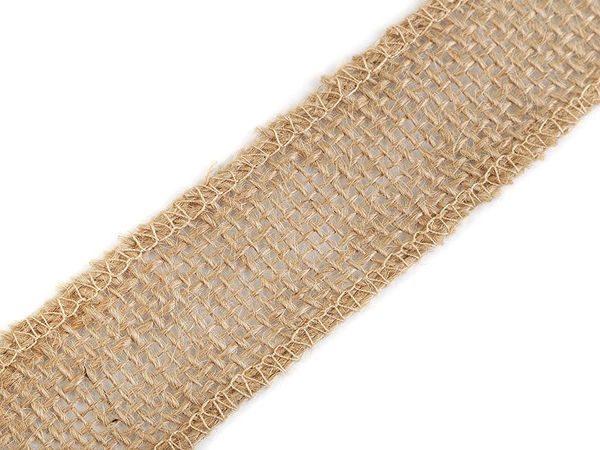 Premium Natural Jute Ribbon (35mm) – Eco-Friendly Burlap Trim for Crafts, Wreaths, and Table Decor