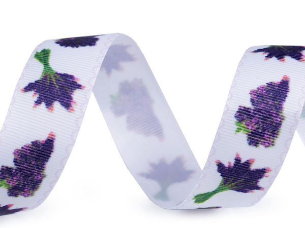 Premium Floral Print Craft Ribbon - 25mm Decorative Ribbon for Gift Wrapping, Scrapbooking, and Floral Arrangements