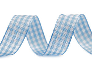 Premium Gingham Check Ribbon, 15mm – Double-Sided Checkered Craft Ribbon for Gift Wrapping, Scrapbooking & Floral Arrangements