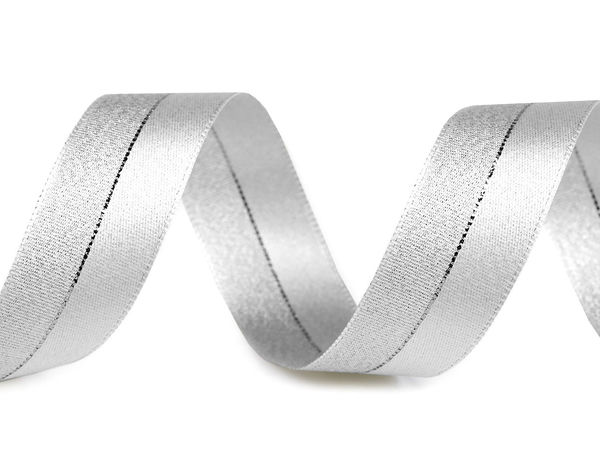 Premium 25mm Lurex Metallic Ribbon - Double-Sided Sparkling Ribbon for Gift Wrapping, Crafts, and Holiday Decor