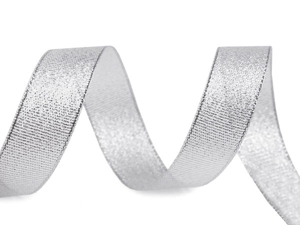 Premium Metallic Brocade Ribbon with Lurex (20mm) - Non-Wired Reinforced Edge for Gift Wrapping, Wreaths, and Crafts