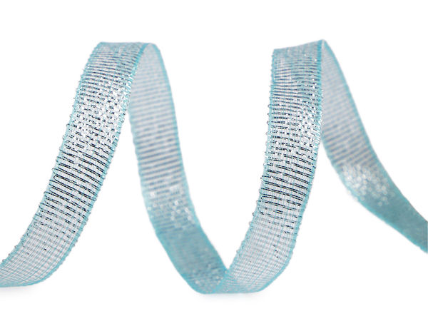 Premium 10mm Metallic Lurex Brocade Ribbon - Non-Wired Reinforced Edge for Crafts, Gift Wrapping & Festive Decor