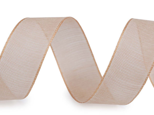 Premium 25mm Reinforced Canvas Ribbon - Shape-Holding Craft Ribbon with Nylon Edges for Gift Wrapping, Floral Arrangements & Wreaths