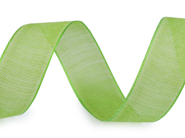 Premium 25mm Reinforced Canvas Ribbon - Shape-Holding Craft Ribbon with Nylon Edges for Gift Wrapping, Floral Arrangements & Wreaths