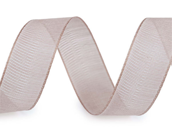 Premium 25mm Reinforced Canvas Ribbon - Shape-Holding Craft Ribbon with Nylon Edges for Gift Wrapping, Floral Arrangements & Wreaths