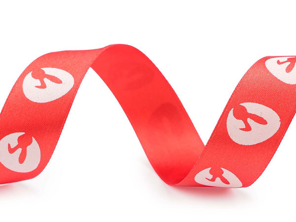 Easter Egg Printed Satin Ribbon (24mm Width) – Premium Decorative Craft & Gift Wrapping Ribbon