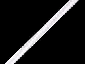 Premium 5mm Lingerie Elastic Braid Tape | Soft Stretch Woven Elastic Band for Sewing, Underwear & Apparel | White