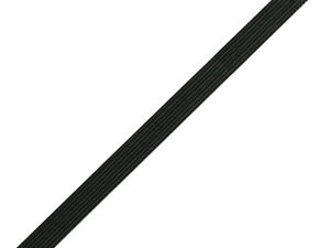 Premium 5mm Lingerie Elastic Braid Tape (Black) – Soft Tension Stretch Band for Sewing, Undergarments, and Apparel