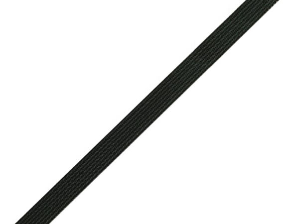 Premium 5mm Lingerie Elastic Braid Tape (Black) – Soft Tension Stretch Band for Sewing, Undergarments, and Apparel